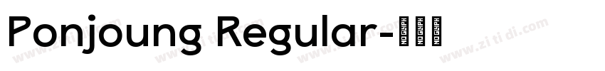 Ponjoung Regular字体转换